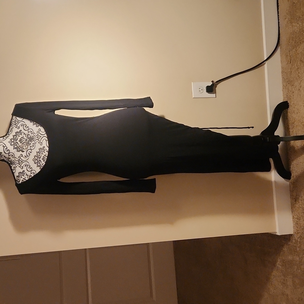 Black Slit Dress